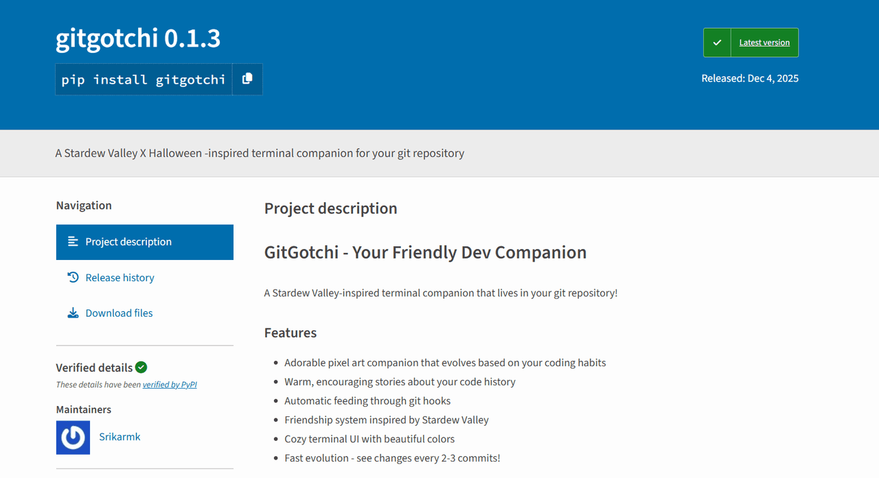 GitGotchi - Your Friendly Dev Companion